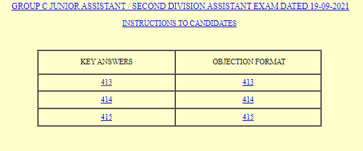 KPSC SDA Key Answer 2021