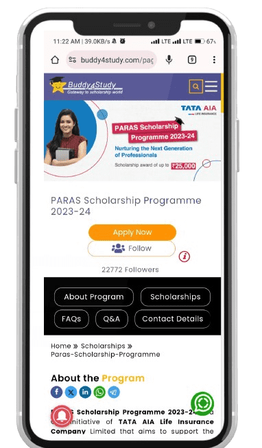 TATA AIA Scholarship 2023