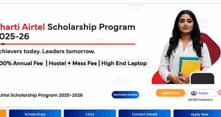 Airtel Scholarship 2025 Get Free Laptop, apply now, Benifits, Last date Airtel Scholarship 2025